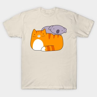 Orange Tabby Cat and Koala T-Shirt